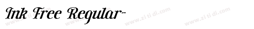 Ink Free Regular字体转换